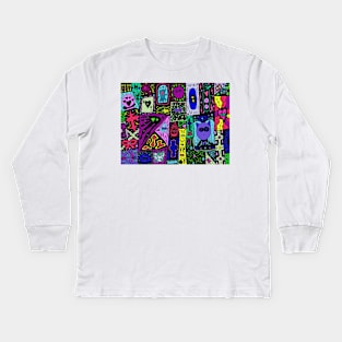 cross in colour Kids Long Sleeve T-Shirt